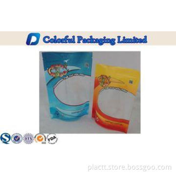 Ziplock Window Plastic Stand Up Pouch Customized Printing F